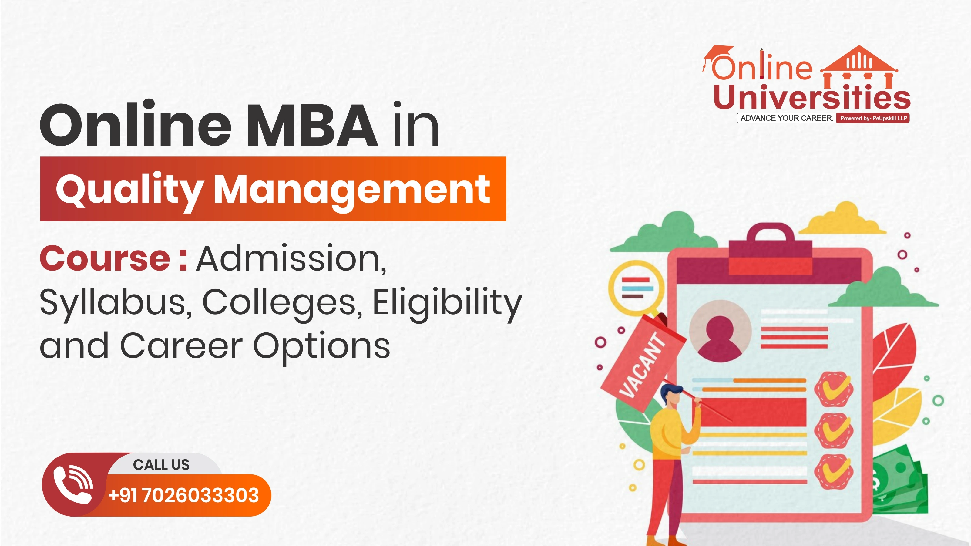 Online MBA In Quality Management Course -  Admission, Syllabus, Colleges, Eligibility and Career Options